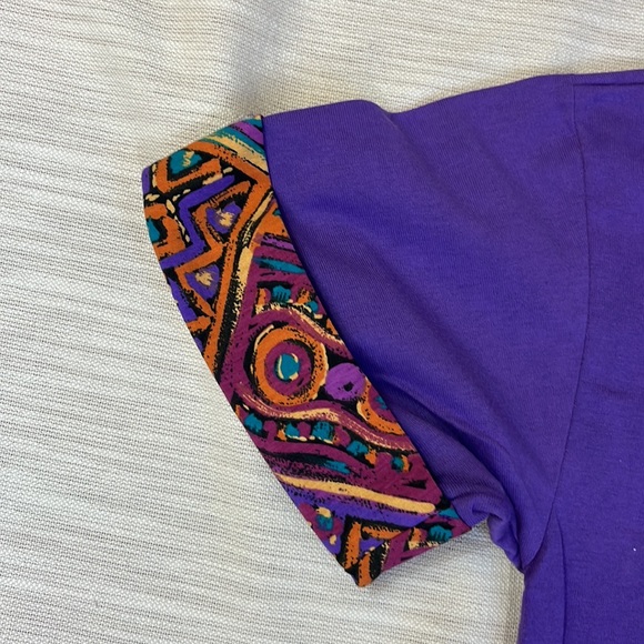 Vintage 90s cropped Purple top - Picture 5 of 7
